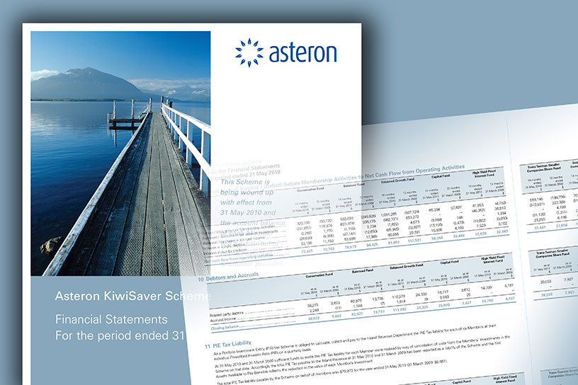 Kiwisaver Financial Statements for Asteron