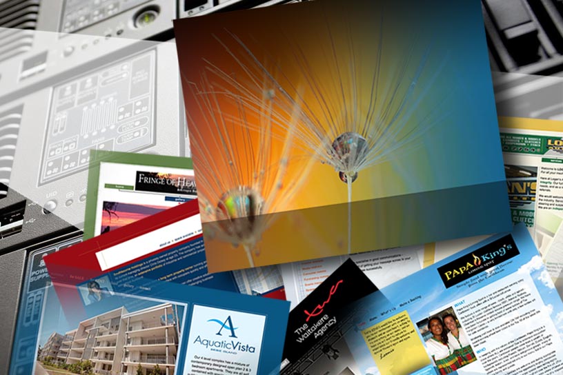 Montage of some of the websites knightbridge hosts